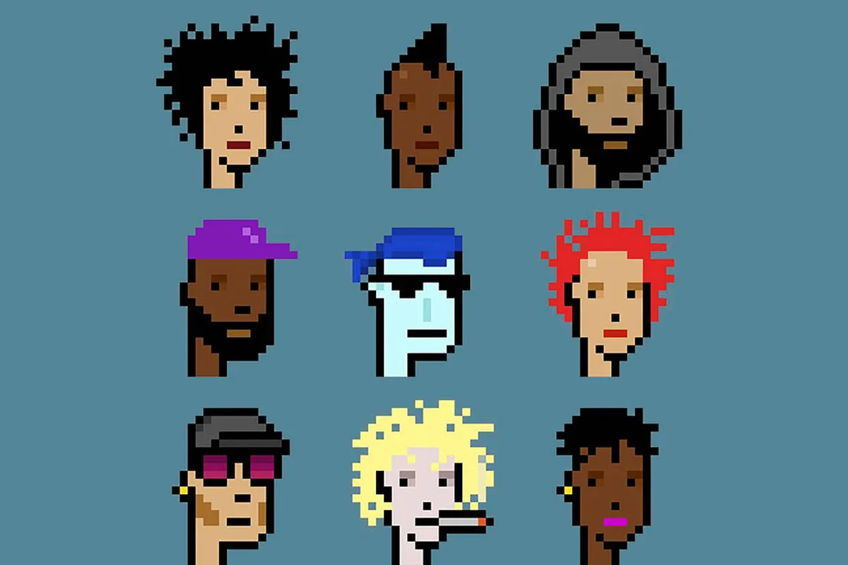 CryptoPunks-are-one-of-the-first-NFT-collections-launched-on-the-Ethereum-blockchain.-Image:-Christie's-Larva-Labs