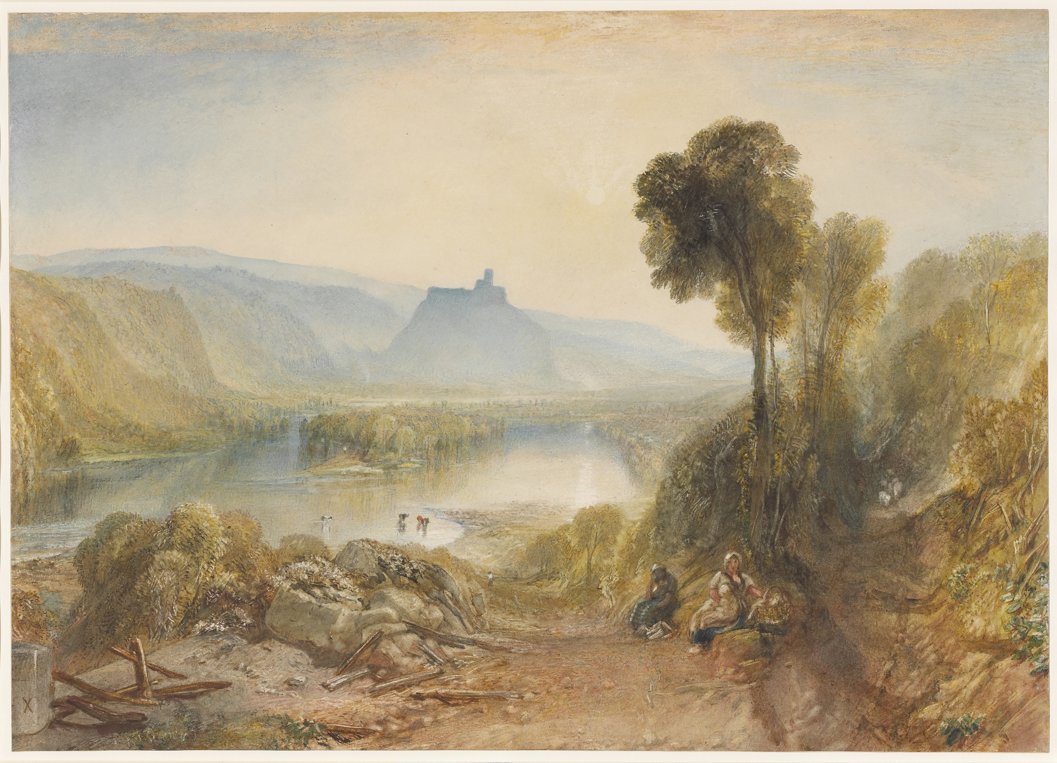 Prudhoe-Castle-Northumberland-by-Joseph-Mallord-William-Turner-is-a-bright-example-of-unarguable-artistic-value-behind-the-NFT-collection-from-The-British-Museum.