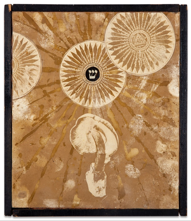 About the Artwork Berman Wallace. Silent Series, Magic Mushrooms. 1965  by Wallace Berman