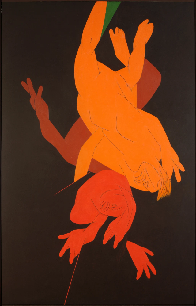 About the Artwork Tyeb Mehta. Falling Figure. 2001  by Tyeb Mehta