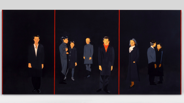 About the Artwork Alex Katz. on Time, 2001. Oil on Linen.(259.1 X 548.6 Cm)  by Alex Katz
