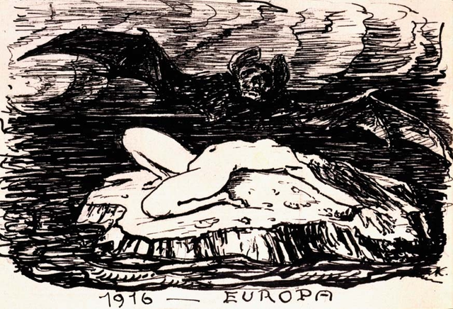 About the Artwork Kubin Alfred Europa. 1916  by Alfred Kubin