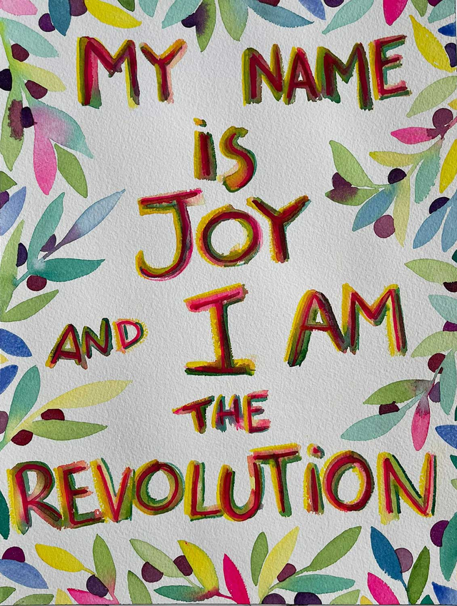 About the Artwork Cecchetti Alex. My Name Is Joy and I Am the Revolution 1.  2020 2021  by Alex Cecchetti
