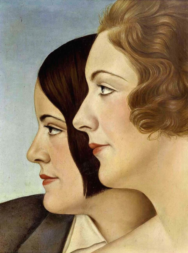 About the Artwork Schad Christian Friends. 1930  by Christian Schad