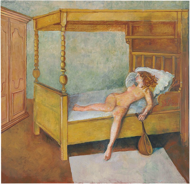 About the Artwork Balthus. Odalisque Allongee. 1998 1999. Oil on Canvas. 224,8 X 229,9  by Balthus