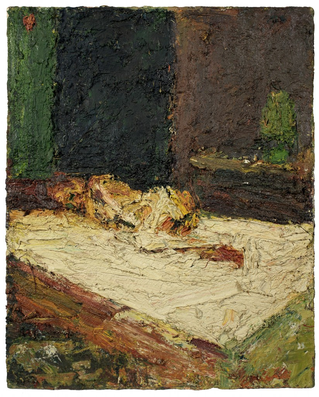 About the Artwork Auerbach Frank Nude on Bed. 1959  by Frank Auerbach