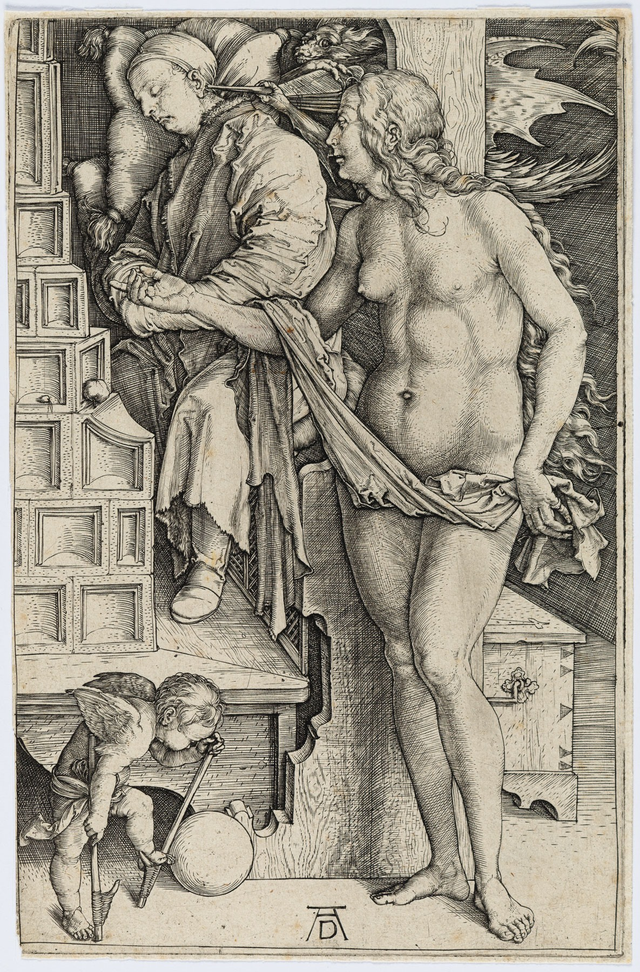About the Artwork 28598 Durer B76 Dream of the Doctor  by Albrecht Dürer