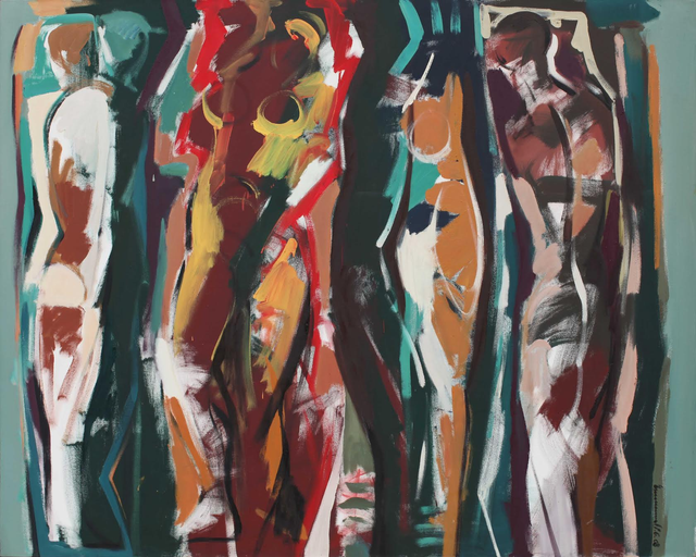 About the Artwork Emmanuel Guiragossian      the Dancer 2008     Oil on Canvas     160 X 200 Cm, Price 21,000$  by Emmanuel Guiragossian