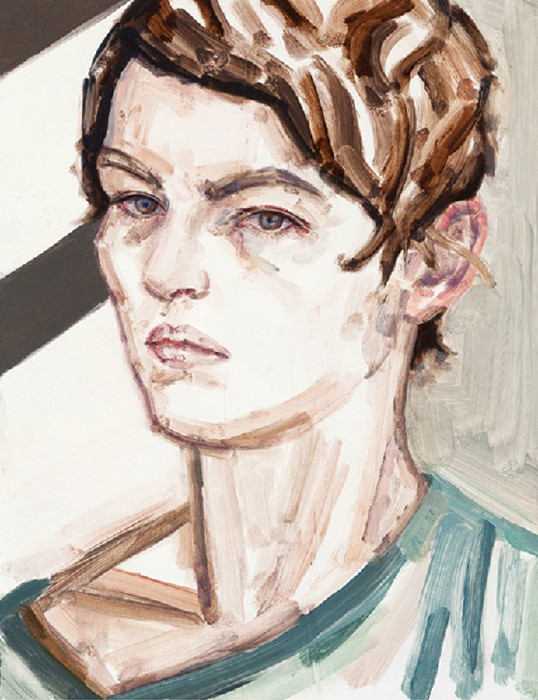 About the Artwork Elizabeth Peyton. Self Portrait. Berlin. 2011. Oil on Board. 38,1 X 27,9  by Elizabeth Peyton