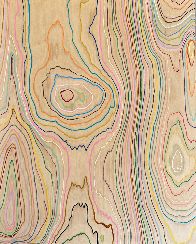 About the Artwork Virginia Lydiard. 'central+desert'+50cm+x+40cm+acrylic+on+board  by Virginia Lydiard