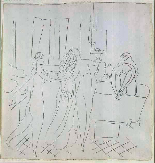 About the Artwork Picasso Pablo Bathing Girls. 1920  by Pablo Picasso