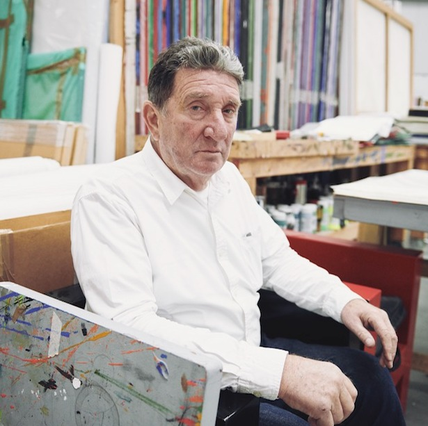 About the Artwork Bruce in His London Studio 