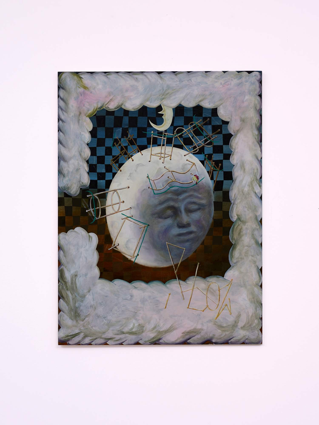 About the Artwork Alison Yip Down Tempo, Sympathetic (with Container of Seedless Grapes) 2019 Oil on Wood 86 × 64 Cm 33 7:8 × 25 1:4 Inches  by Alison Yip