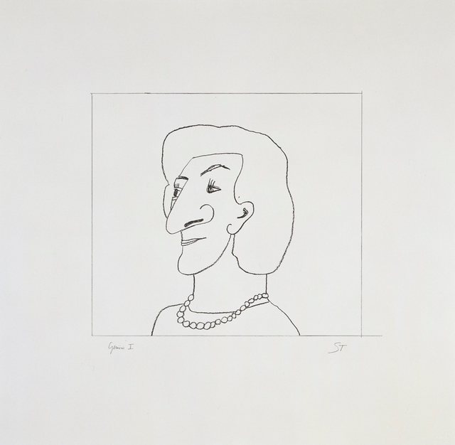 About the Artwork Steinberg Saul. Portrait of M. 1997  by Saul Steinberg