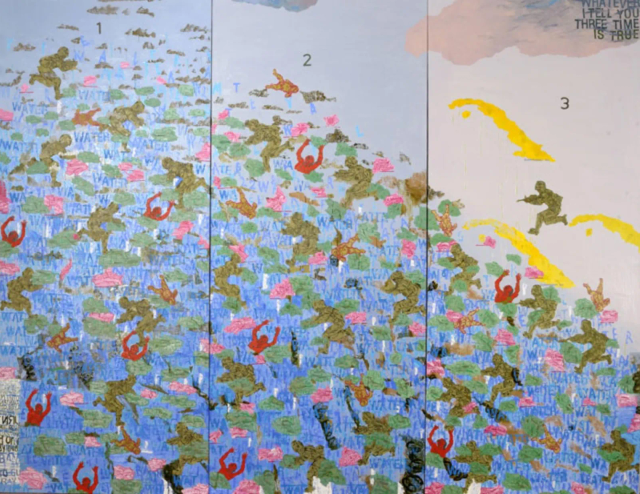 About the Artwork Arpita Singh. My Lily Pond. 2009  by Arpita Singh