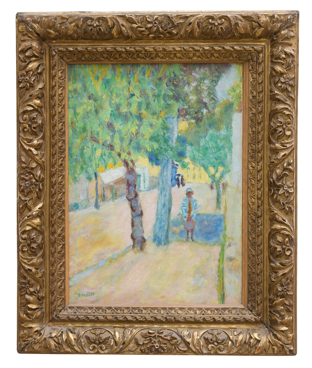 About the Artwork Pierre Bonnard. Personnages Dans La Rue. 1925. Oil on Canvas. 40 X 28 Cm  by Pierre Bonnard