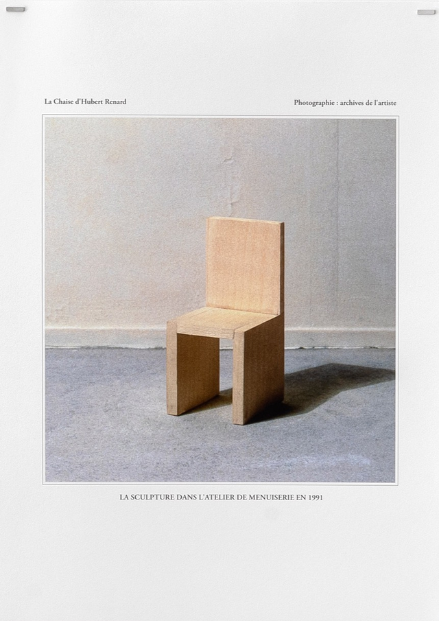 About the Artwork Renard Hubert. La Chaise D Hubert Renard . La Sculpture Dans L Atelier De Menuiserie En 1991, 2020  by Hubert Renard