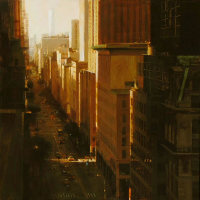 About the Artwork Aronson Ben. Sunrise Over Fifth. 2018  by Ben Aronson