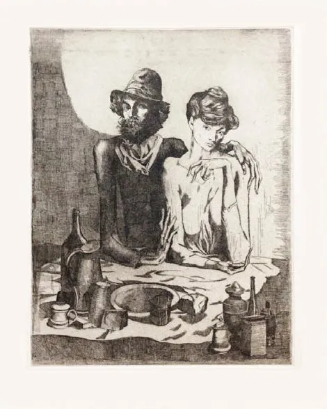 About the Artwork Wolfe Von Lenkiewicz. Frugal Repast, 2014, Etching on Paper, 73 X 56 Cm  by Wolfe von Lenkiewicz