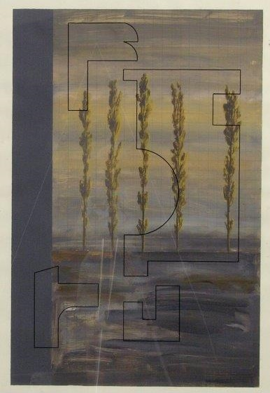 About the Artwork Art   Language. Landscape 1. 1989. 119 X 80 Cm.  Acrylic and Ink on Paper, Framed.  by Art & Language