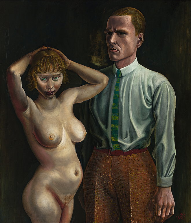 About the Artwork Dix Otto Self Portrait With Model. 1923  by Otto Dix