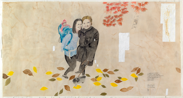 About the Artwork Wang Taocheng Evelyn. Autumn Walk. 2017  by Evelyn Taocheng Wang