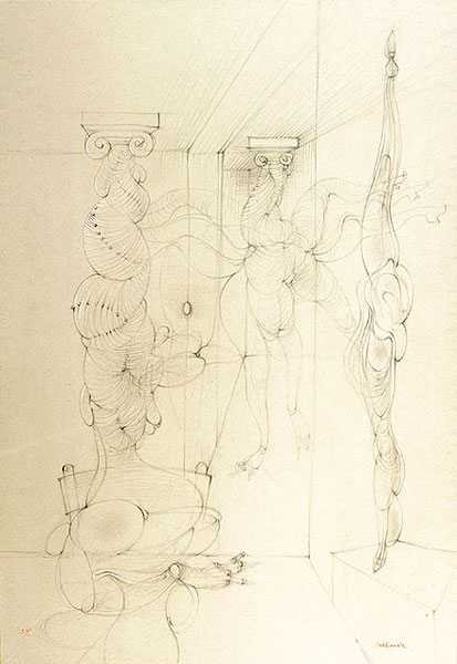 About the Artwork Hans Bellmer . Untitled (columns),, 1959  by Hans Bellmer