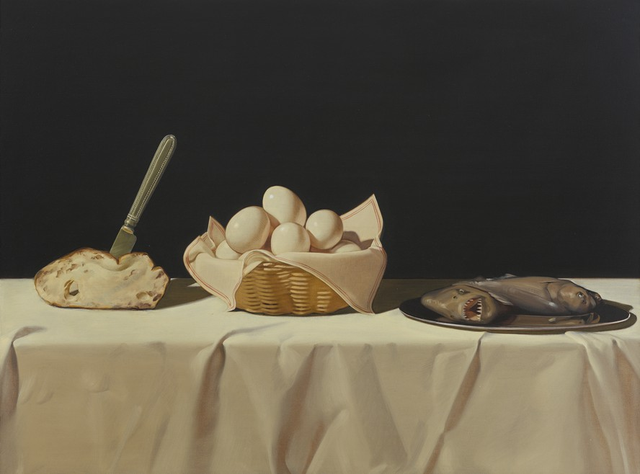 About the Artwork Anna Weyant. Buffet. 2020. Oil on Canvas. 91,4 X 121,9  by Anna Weyant