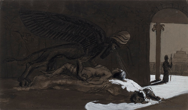 About the Artwork Schwimbeck Fritz the Dream of Semiramis. 1909  by Fritz Schwimbeck