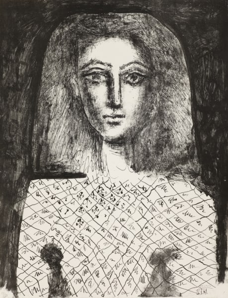 About the Artwork Picasso Pablo Le Corsage À Carreaux, 1949  by Pablo Picasso